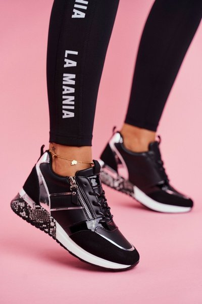 Frauen Sportschuhe Schwarz Figur