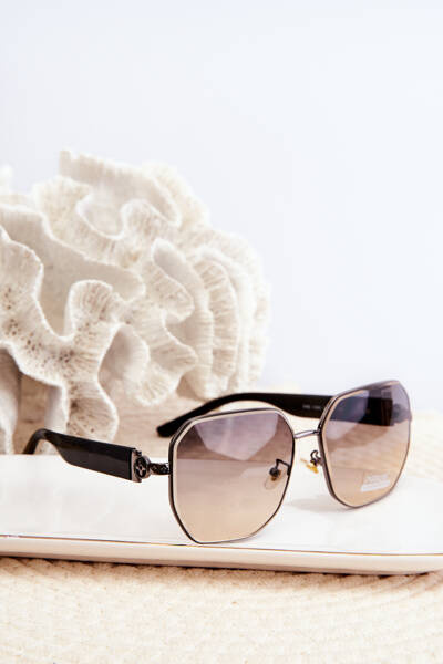 Lunettes de soleil noires UV400 pour femmes