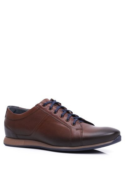 Demi-chaussures décontractées en cuir pour hommes Nikopol marron 1730