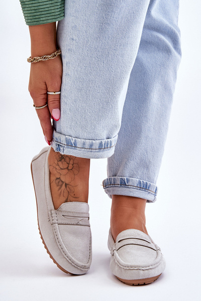 Classics Classic Suede Loafers Grey Ivana