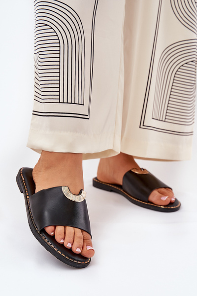 Sandales Femme En Cuir Écologique Avec Détails Décoratifs Orange Mevith