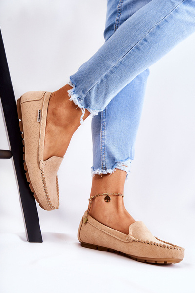 Women's Suede Loafers Beige Millare