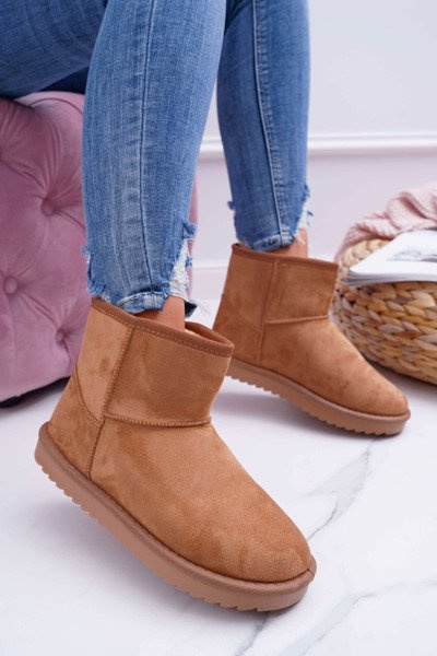 Bottes de neige pour femmes Warmed Camel Puffen
