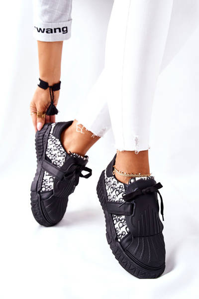 Frauen Sportschuhe Turnschuhe Schwarz Träume