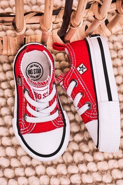 Baskets basses classiques enfant BIG STAR HH374196 rouge