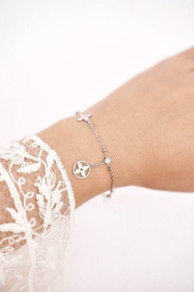 Bracelet Femme Celebrity Argent Trèfle Oreo