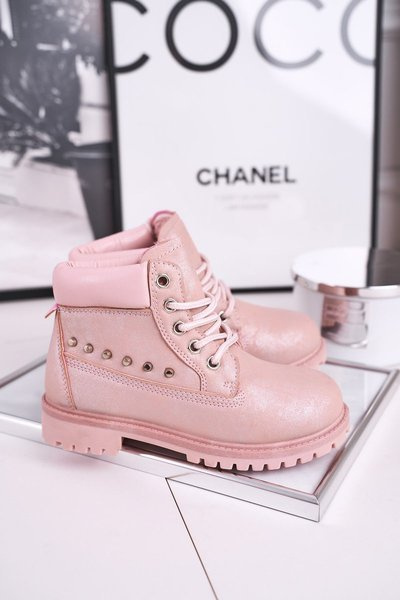 Kinder-Warm-up-Stiefel mit Nieten Pink Gonzo
