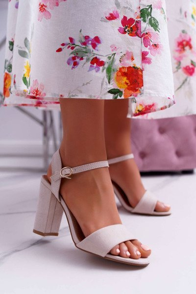 Women's Suede Sandals Beige Baloo