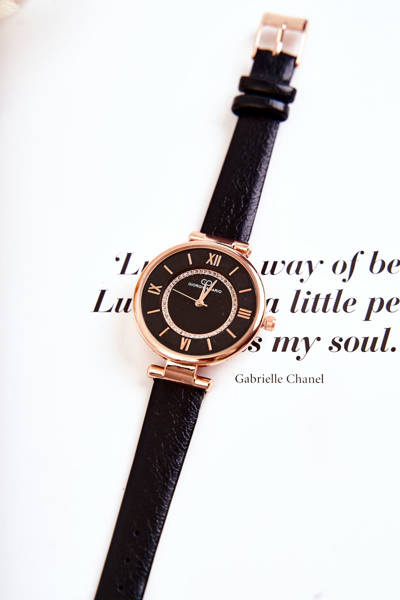 Watch Ladies Watch cu Zircons Giorgio și Dario Black