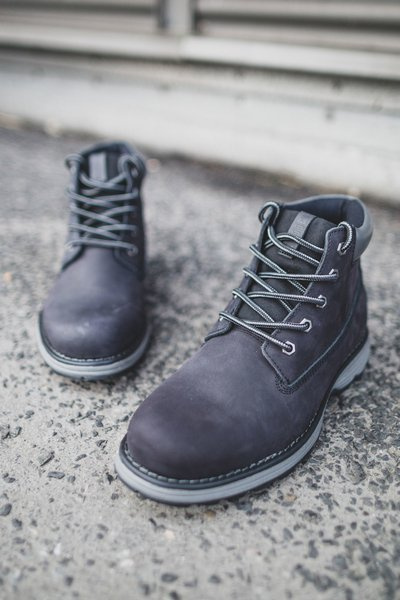 Herren Leder Trappers Big Star Schwarz EE174228