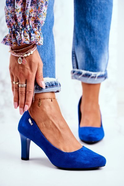 Női Sergio Leone Suede Indigo pumpák Orsola