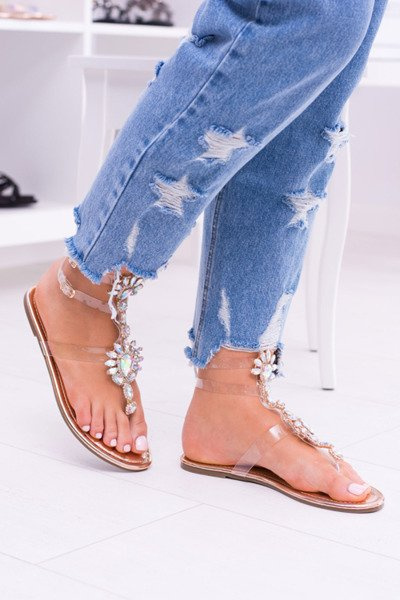 Cheap Lu Boo Elegant Gold Sandals Zircon Nomire Shoes