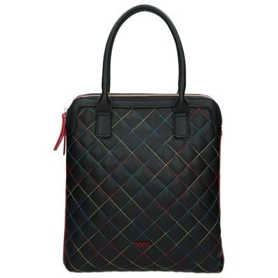 Nobo Damen klassische gesteppte Handtasche Schwarz G1350-C020