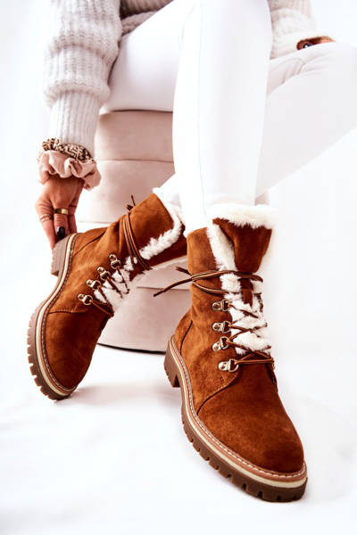 Bottes Trappeuses Isolées Camel Nelby