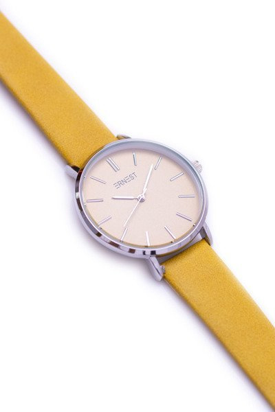 Femei Ernest Montane Watch Mustard Silver Plic