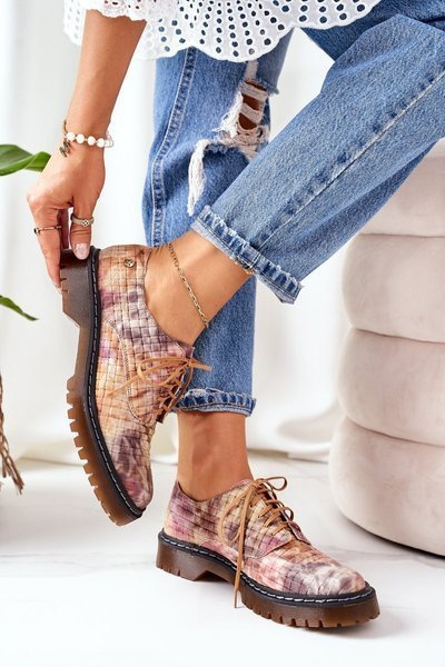 Femei din piele Brogues Oxfords Maciejka 04087-46 Multicolor