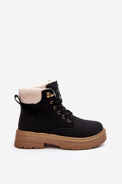 Damenlederstiefel Mit Fell Schwarz Lynnvia