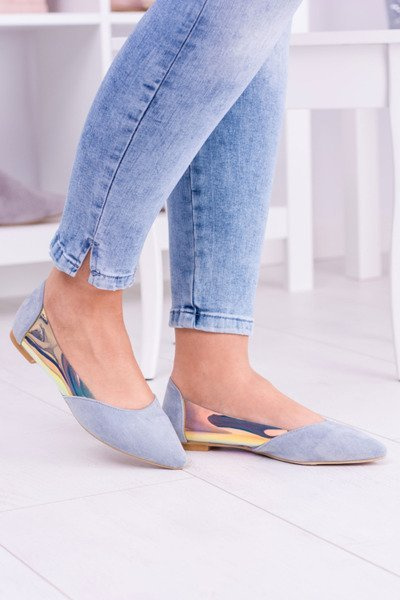 Lu Boo Blue átlátszó holografikus tüske balerina Venessa