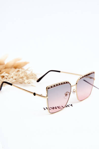 Lunettes de soleil grandes tailles Prius V303 Dégradé Vert-Rose