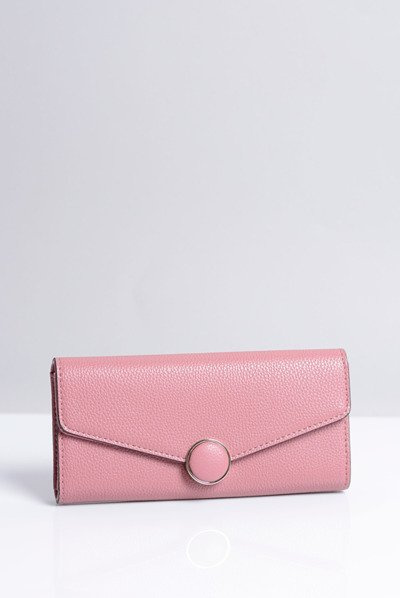 Große rosa Brieftasche für Damen