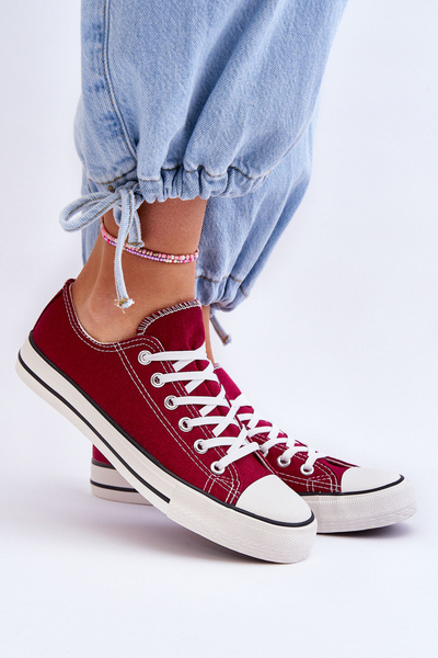 Baskets basses classiques pour femmes bordeaux Vegas