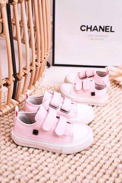 Baskets Velcro Enfant BIG STAR HH374099 Rose
