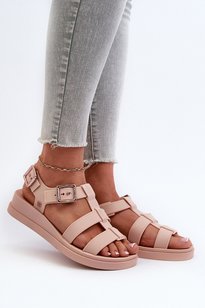 Duftende Glatt Damen Sandalen ZAXY NN285006 Rosa