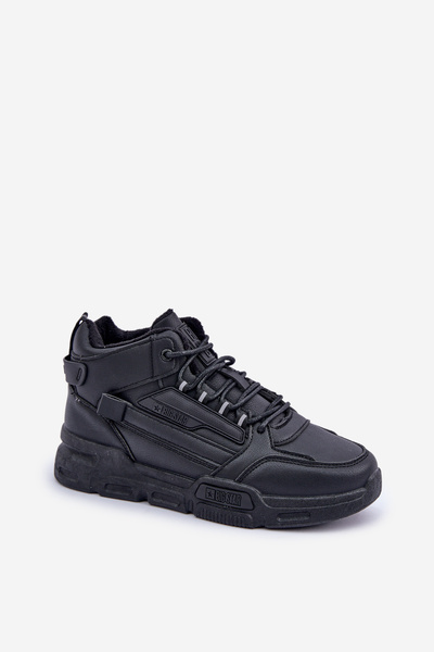 Baskets pour hommes en cuir écologique Big Star OO174004 Noir