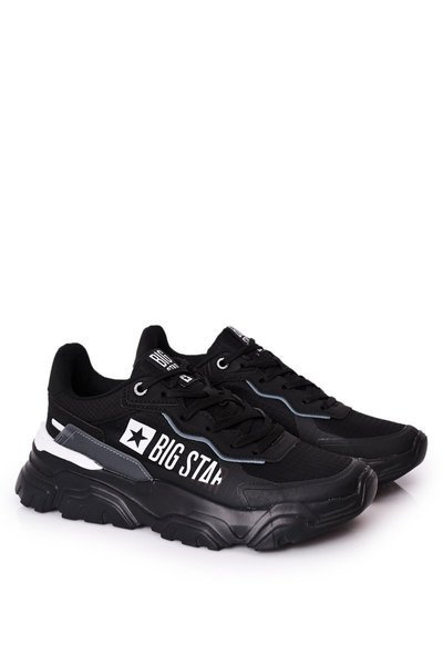 Pantofi sport bărbați memorie spumă mare stea HH174209 Negru-albastru