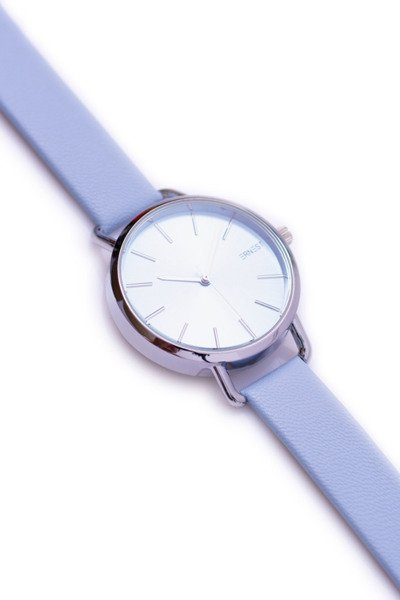 Montre Ernest bleue pour femme avec enveloppe argentée Contero