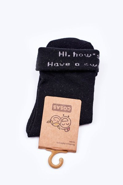 Chaussettes en coton pour enfants Sweet Dream COSAS Noir
