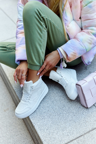 High Women's Sport Shoes White Megithoe