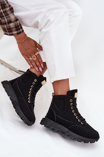 Bottes isolantes pour femmes à plateforme noires Marivira
