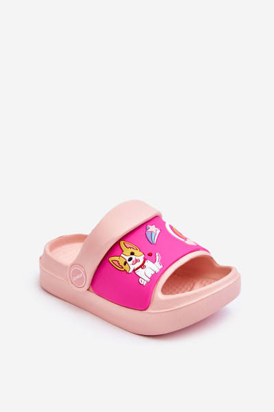 Sandales Claquettes Légères Enfant Motif Animal Rose Rico