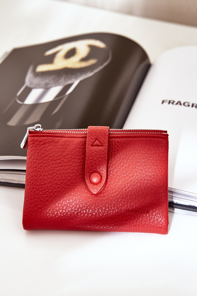 Eko Leder Damenbörse Rot Bronica