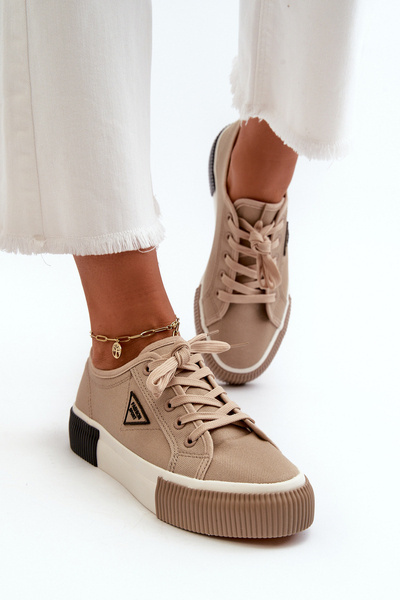 Baskets Basses Femme Marron Enalae