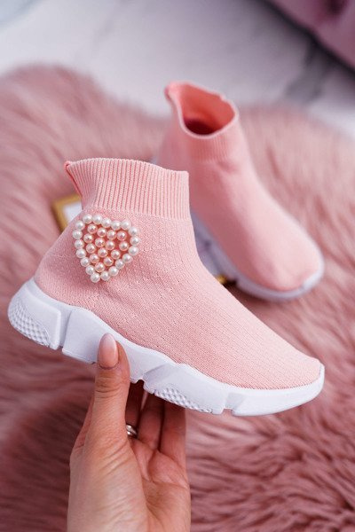 Chaussures de sport à enfiler pour enfants Rose Sammy