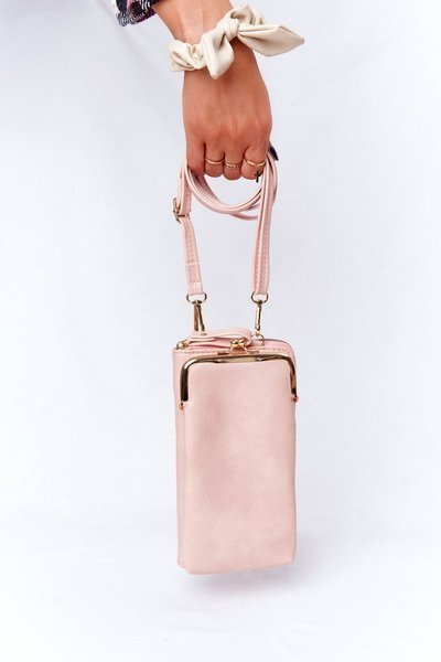 Moteriška piniginė 2in1 piniginė su kabliuku Selena Pink