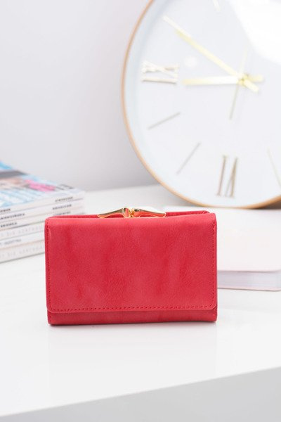 Petit portefeuille rouge pour femme