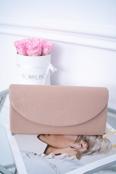Női csillogó kézitáska Pink Clutch táska
