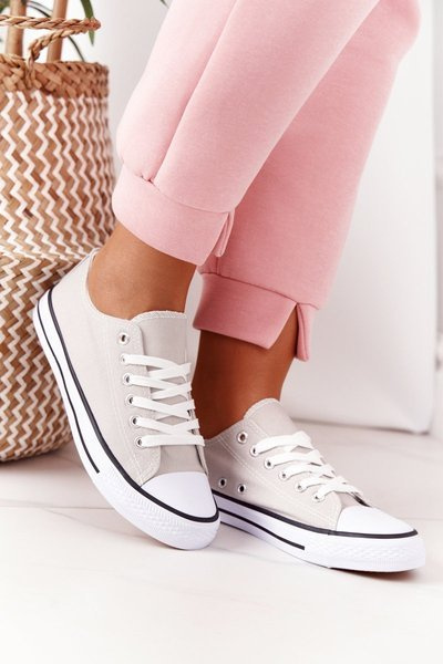 Women's Klassische Turnschuhe Grau Omerta