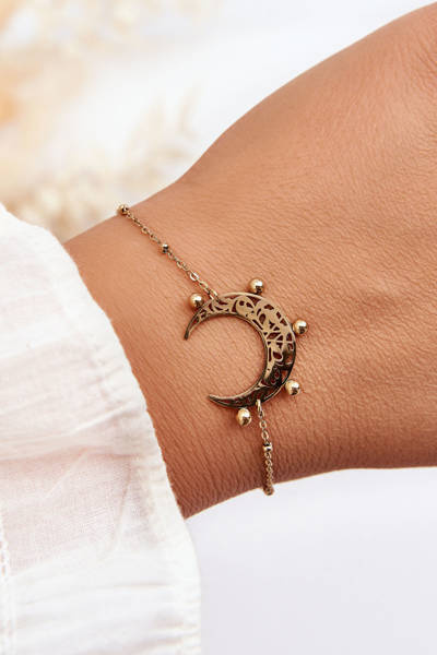 Bracelet Lune Femme Or
