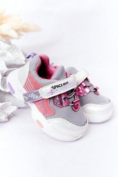 Kinder Sportschuhe Turnschuhe Weiß Rosa Space Ride
