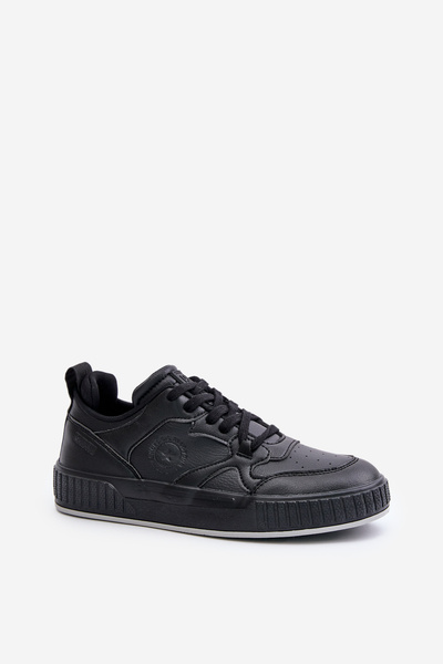 Baskets pour hommes en cuir écologique Big Star OO174004 Noir