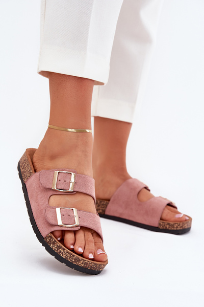 Sandale Femei Slip-On Pe Talpă De Plută Roz Deschis Cortina
