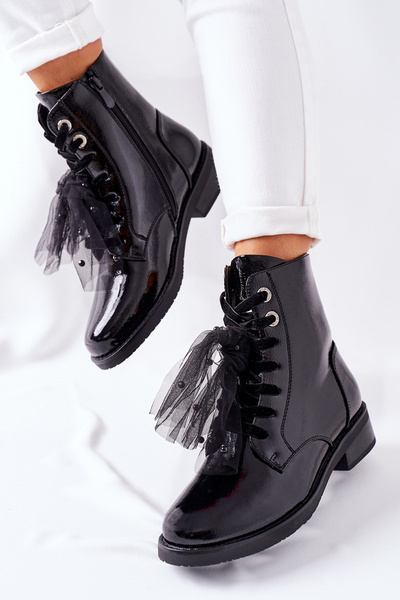 Bottes isolées classiques pour femmes noir brillant La Grotta