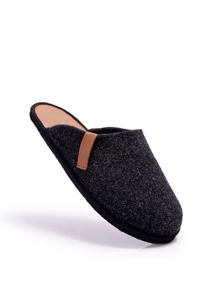 Panto Fino Herren-Hausschuhe II167009 Schwarz/Braun
