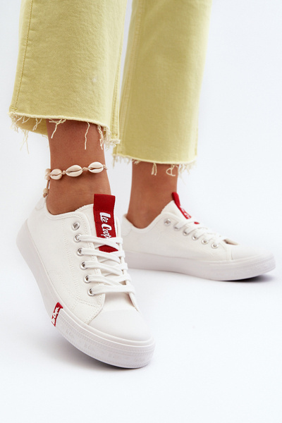 Baskets basses pour femmes Lee Cooper LCW-24-31-2239 blanc