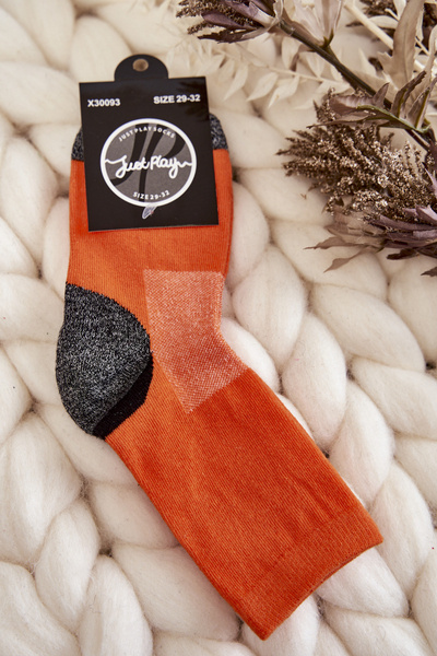 Chaussettes Hautes En Coton Pour Jeunes Orange