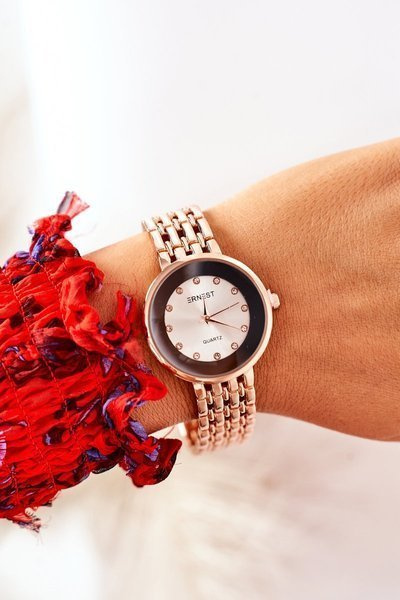 Urmăriți pe brățară cu zirconiu cubic ernest auriu de trandafir